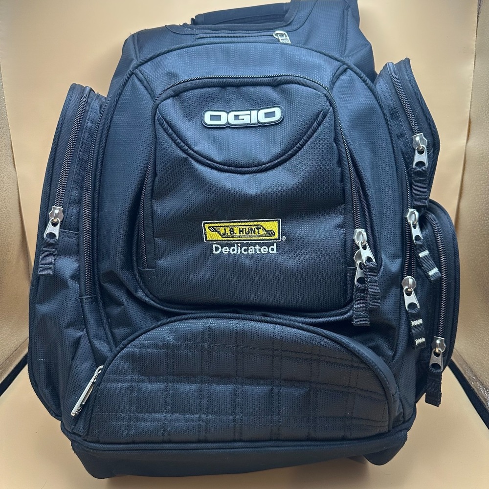 OGIO Metro Street Tech Backpack Black Laptop Travel Bag J.B. Hunt Multi Pocket